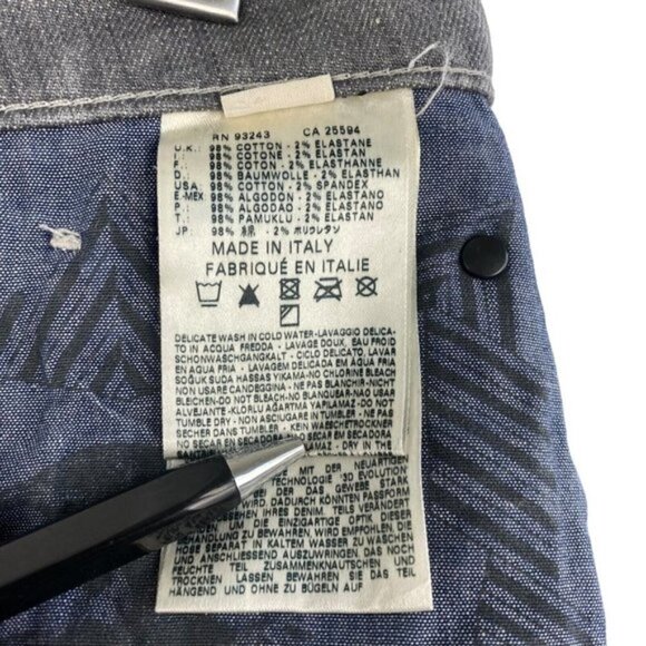 DIESEL Black Gold Superbia Wash BG80M Grey Slim Tapered Denim Jeans US 30 - Picture 16 of 16